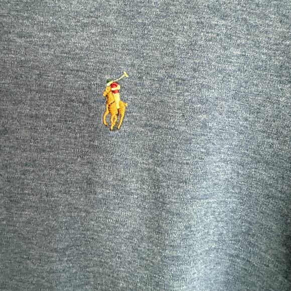 Polo Ralph Lauren Mens Polo Shirt XL Blue Long Sleeve Classic Pony Preppy - Picture 4 of 8